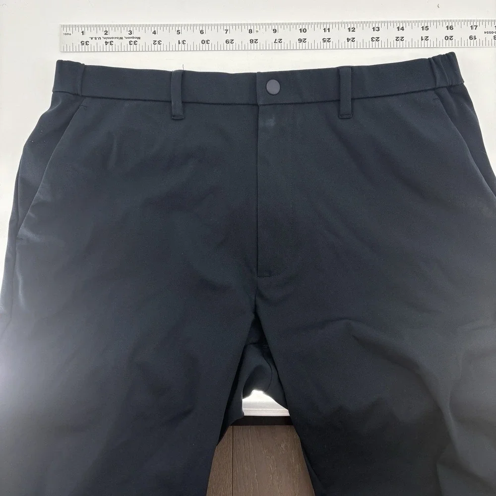 Uniqlo Smart 2-Way Stretch  Ankle Pants Mens Size L Drawstring‎ Blue Active Tech